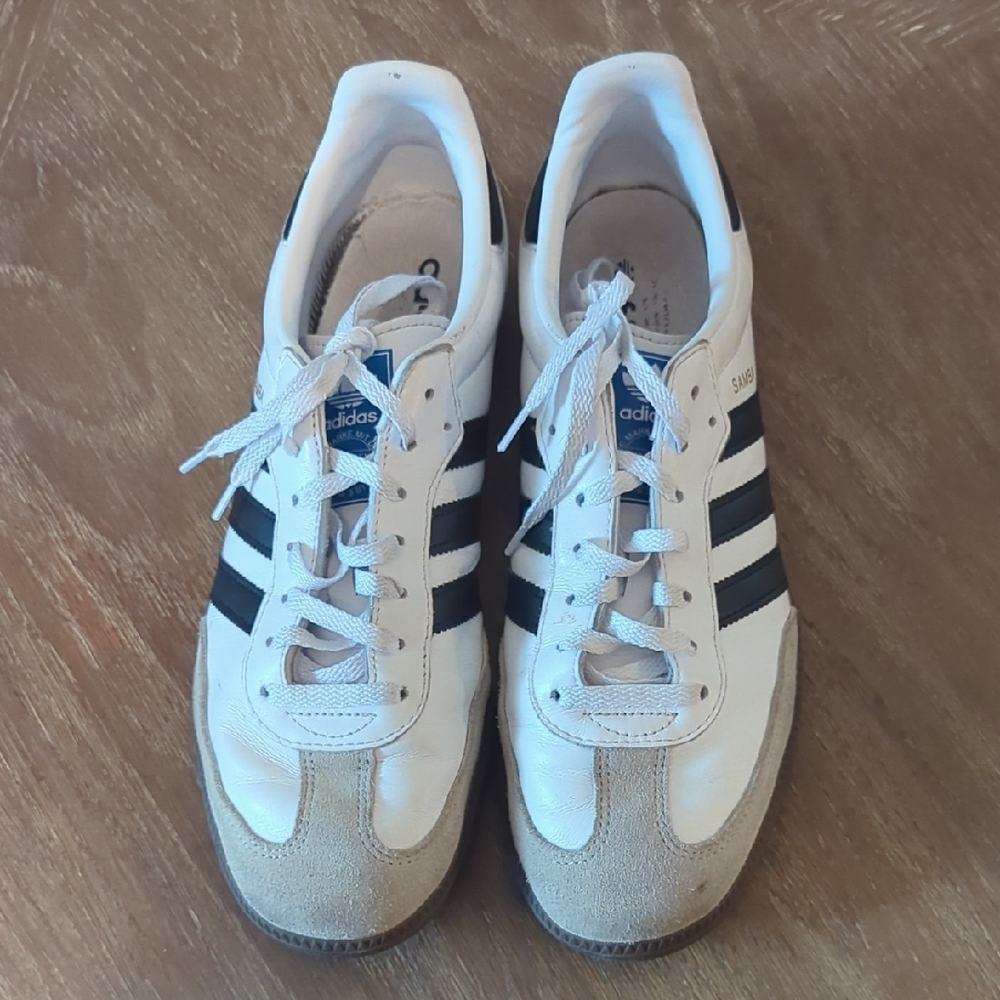 Adidas White and Black Sambas